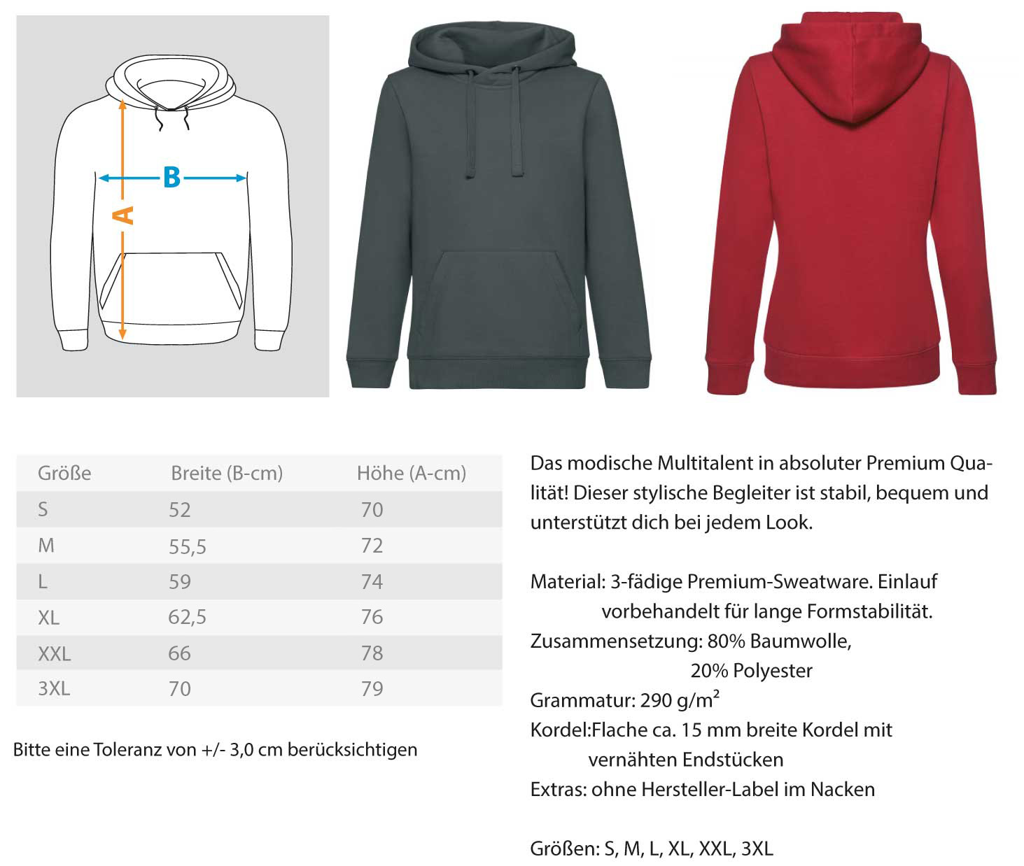 Hobby - Unisex Premium Kapuzenpullover – Bild 2