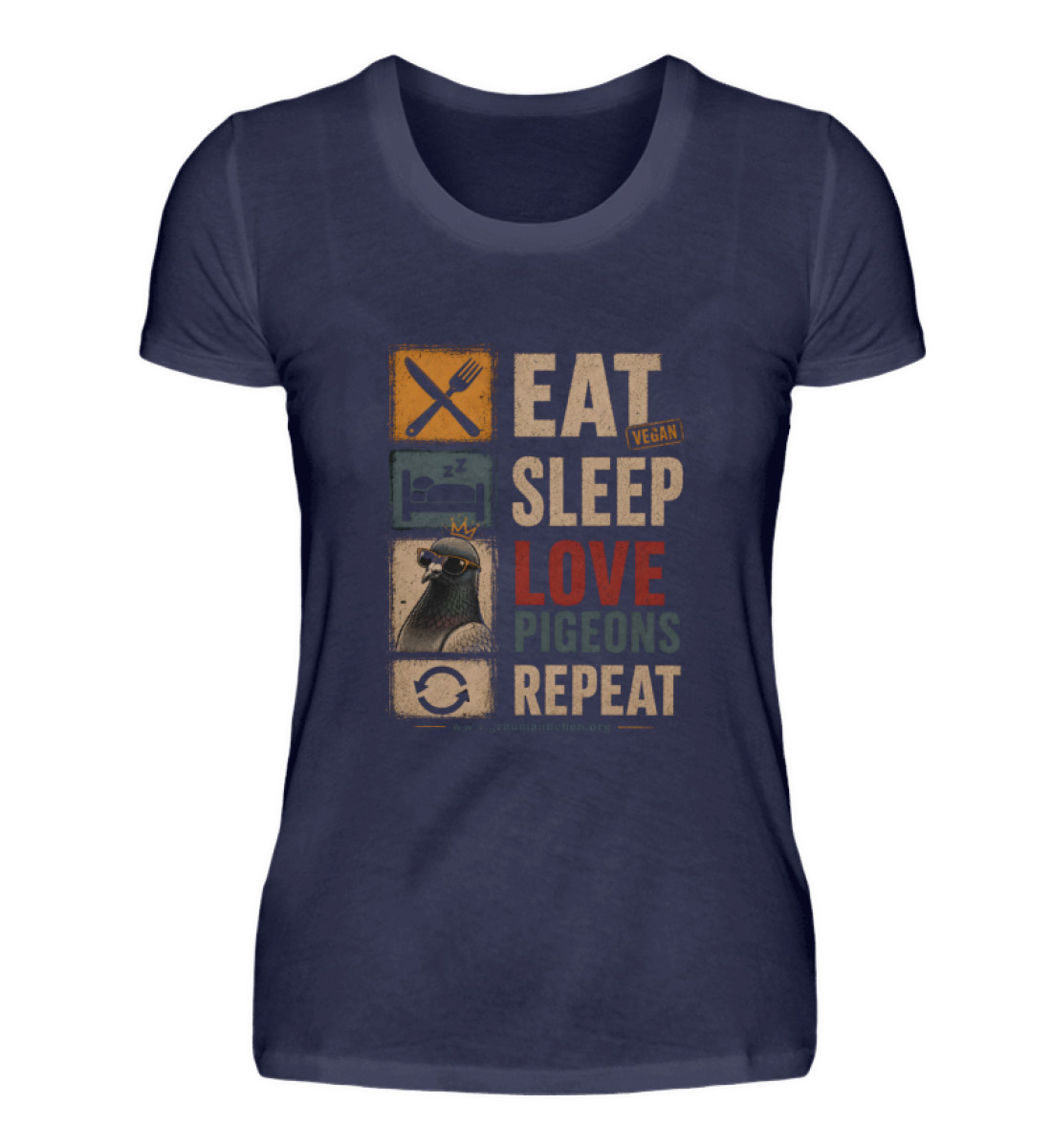 Love Pigeons - Damen Premiumshirt-198