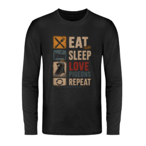 Love Pigeons - Unisex Langarmshirt-16