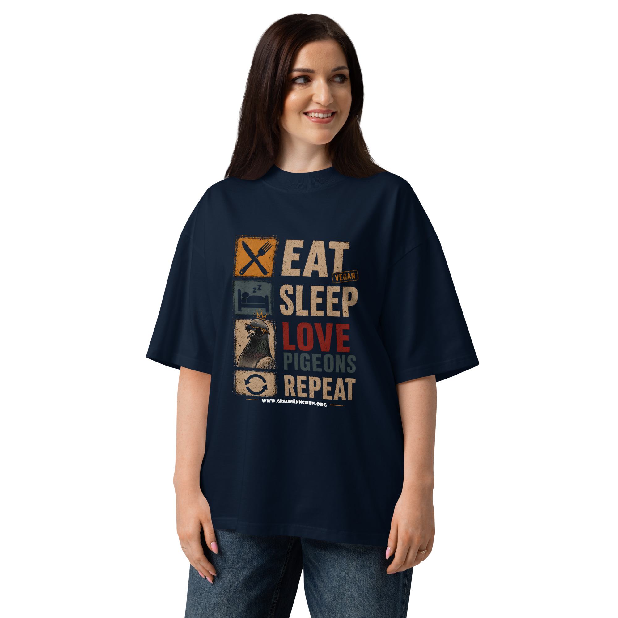 Love Pigeons Oversized Unisex Bio-T-Shirt – Bild 21