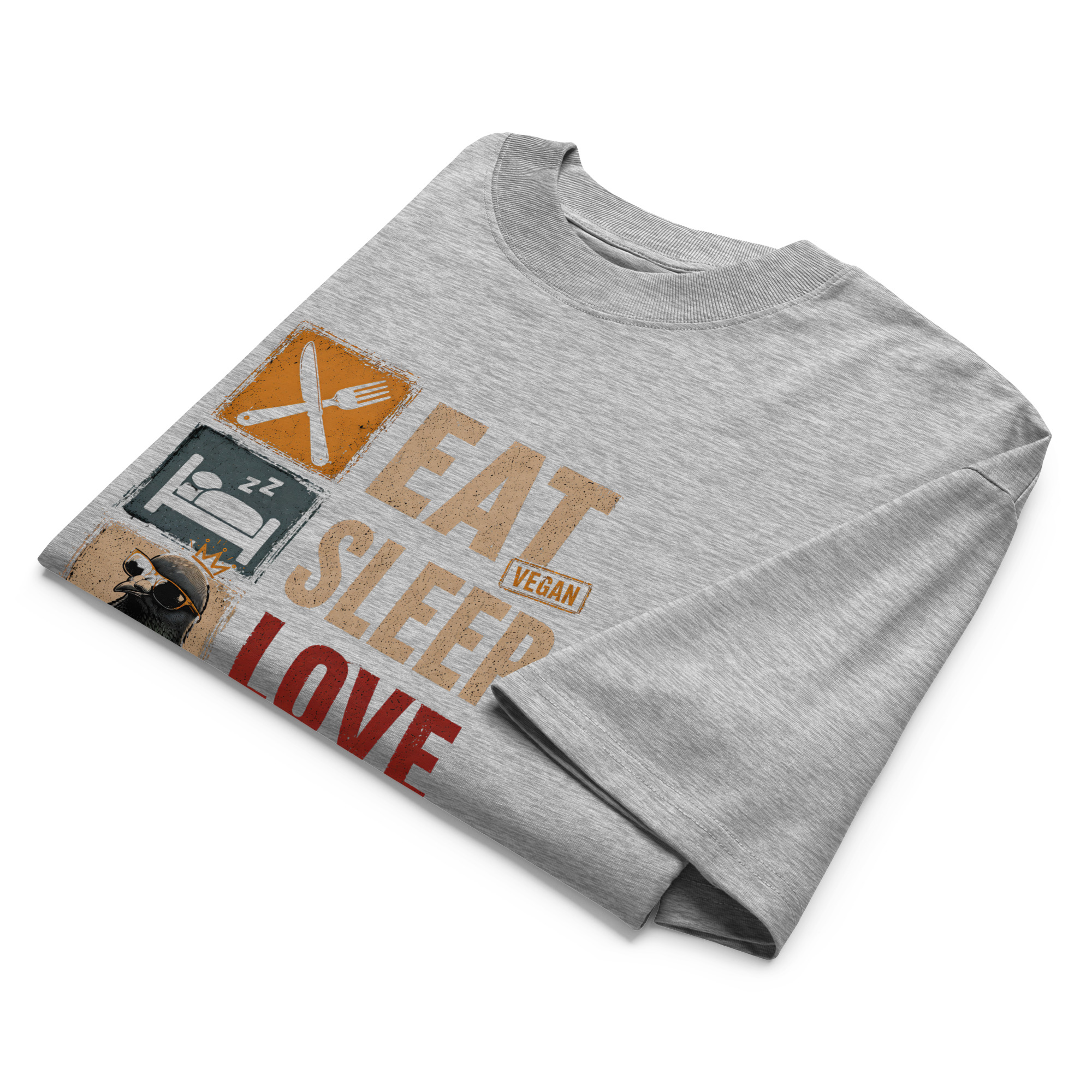 Love Pigeons Oversized Unisex Bio-T-Shirt – Bild 17