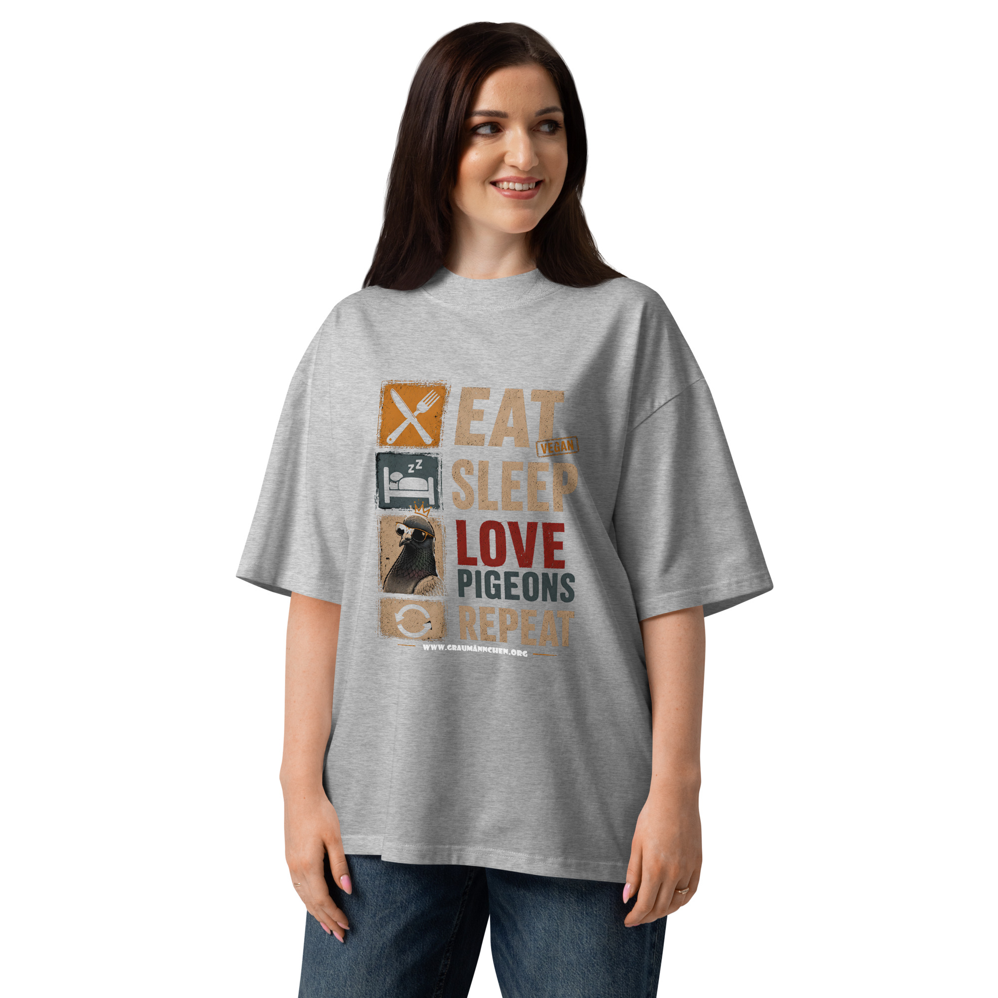 Love Pigeons Oversized Unisex Bio-T-Shirt – Bild 19