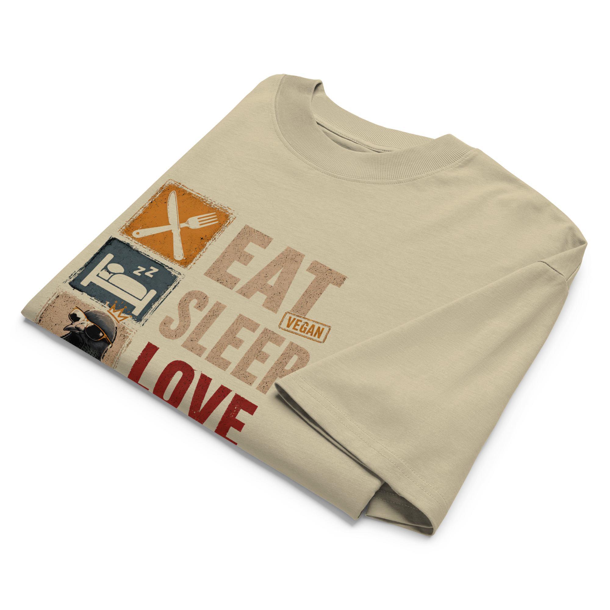Love Pigeons Oversized Unisex Bio-T-Shirt – Bild 18